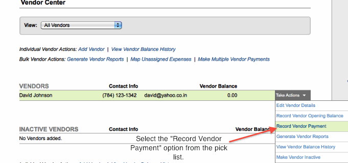 Vendor Payments