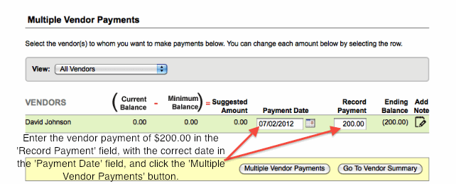 Vendor Payments