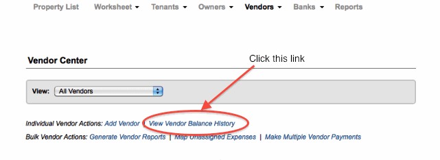 Vendor Pending Balance