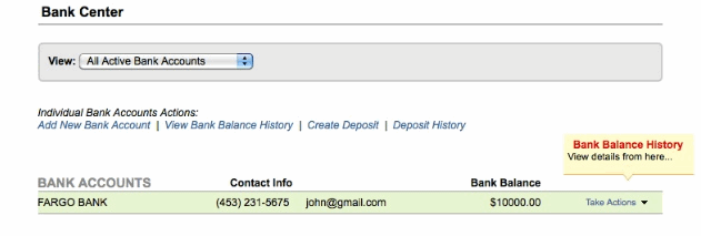 Adding New Bank Account